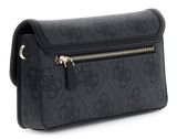 GUESS Sadie Flap Shoulder Bag Coal Logo