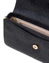 GUESS Sadie Flap Shoulder Bag Coal Logo