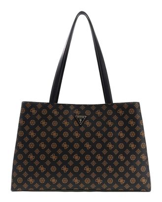 GUESS Wilder Travel Tri Compartment Tote Brown GUESS Wilder Travel Tri Compartment Tote Brown