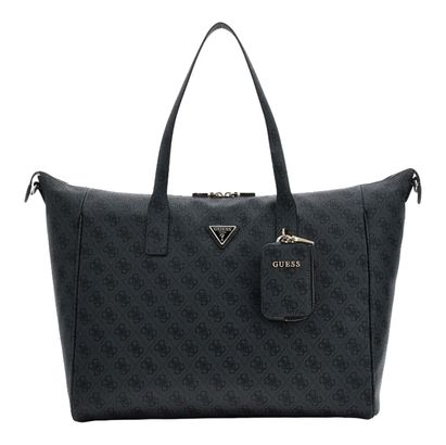 GUESS Latona Travel Carryon Tote L Coal Logo GUESS Latona Travel Carryon Tote L Coal Logo