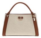 GUESS Karnilla Girlfriend Satchel Natural / Cognac