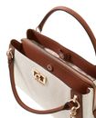 GUESS Karnilla Girlfriend Satchel Natural / Cognac