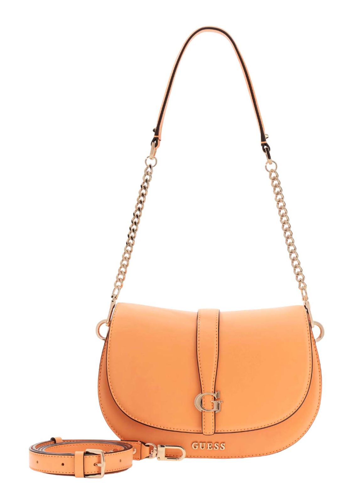 GUESS Carrie Flap Shoulder Bag Apricot