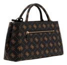 GUESS Carrie Logo Girlfriend Satchel Espresso Logo