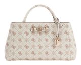 GUESS Carrie Logo Girlfriend Satchel Vanilla Logo