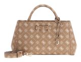 GUESS Carrie Logo Girlfriend Satchel Biscotti Logo
