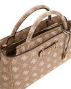 GUESS Carrie Logo Girlfriend Satchel Biscotti Logo