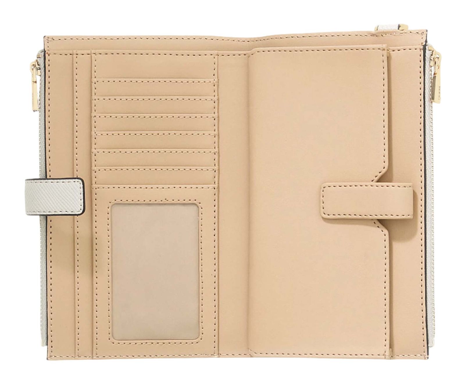 GUESS Laurel II SLG Double Zip Organizer Bone GUESS Laurel II SLG Double Zip Organizer Bone