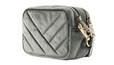 LANCASTER Velvet Matelassé Zip Crossbody Bag M Gris