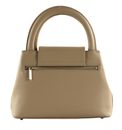 LANCASTER Carla Flap Hand Bag With Clasp Beige