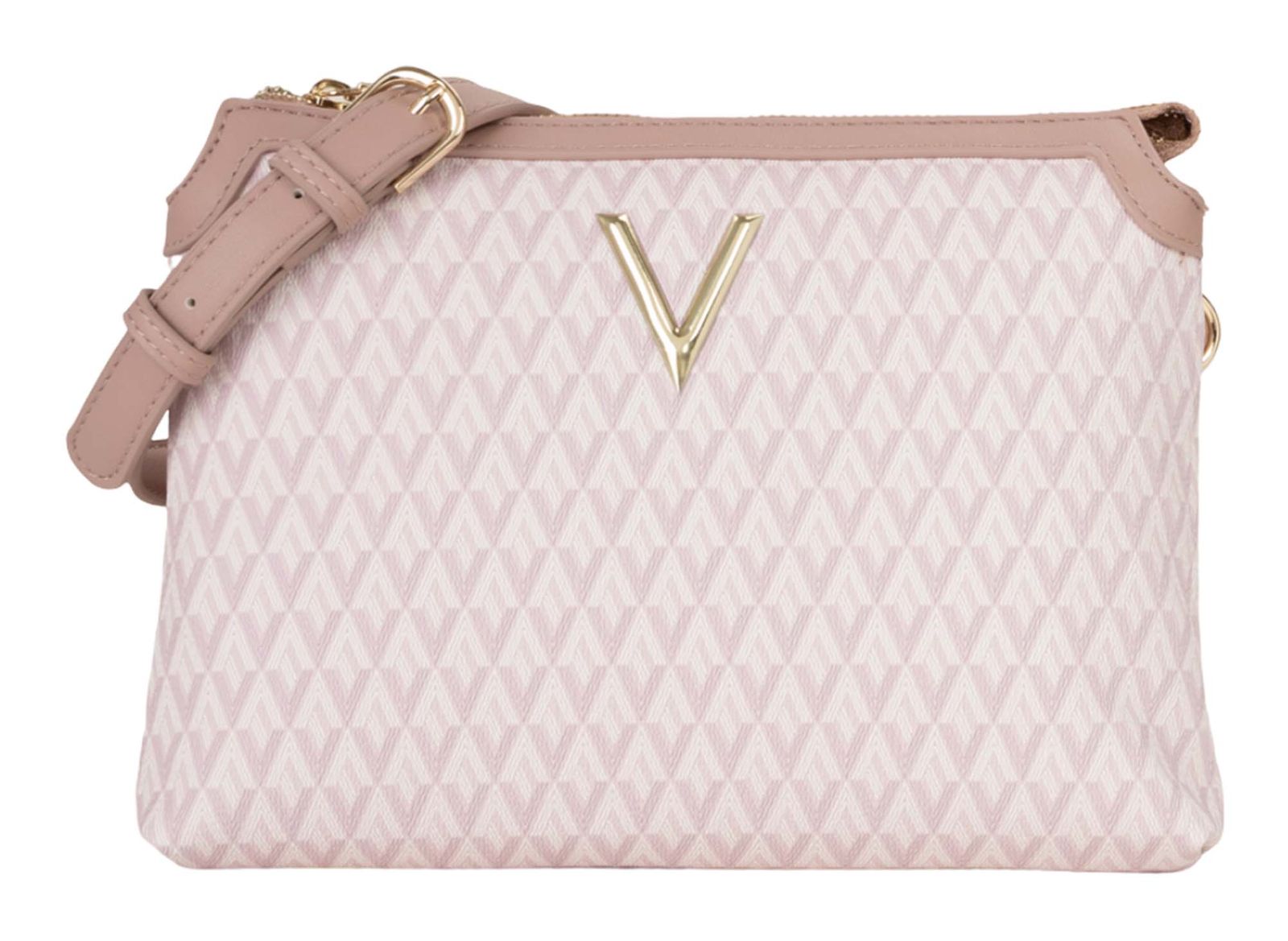 VALENTINO Queen Re Crossbody Bag Cipria / Multic