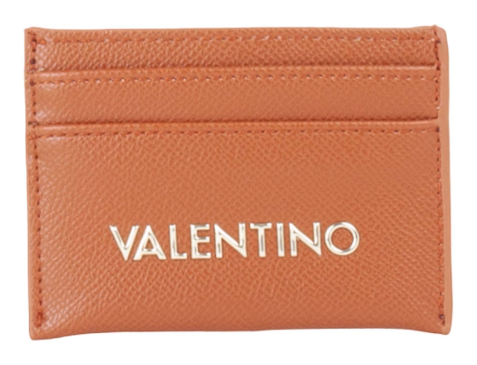 VALENTINO Delia Re Credit Card Case Cuoio