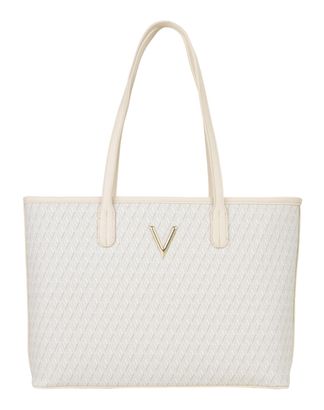 VALENTINO Queen Re Shopping Bag Ecru / Multi VALENTINO Queen Re Shopping Bag Ecru / Multi