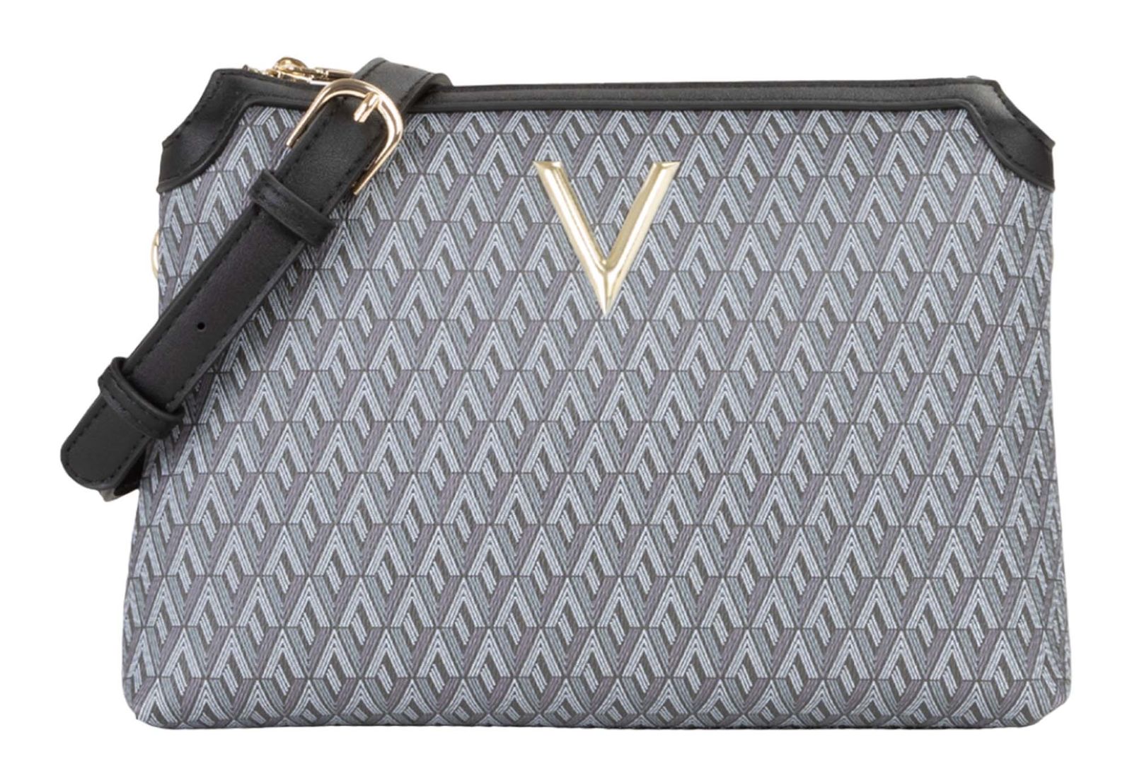 VALENTINO Queen Re Crossbody Bag Nero / Multicolor