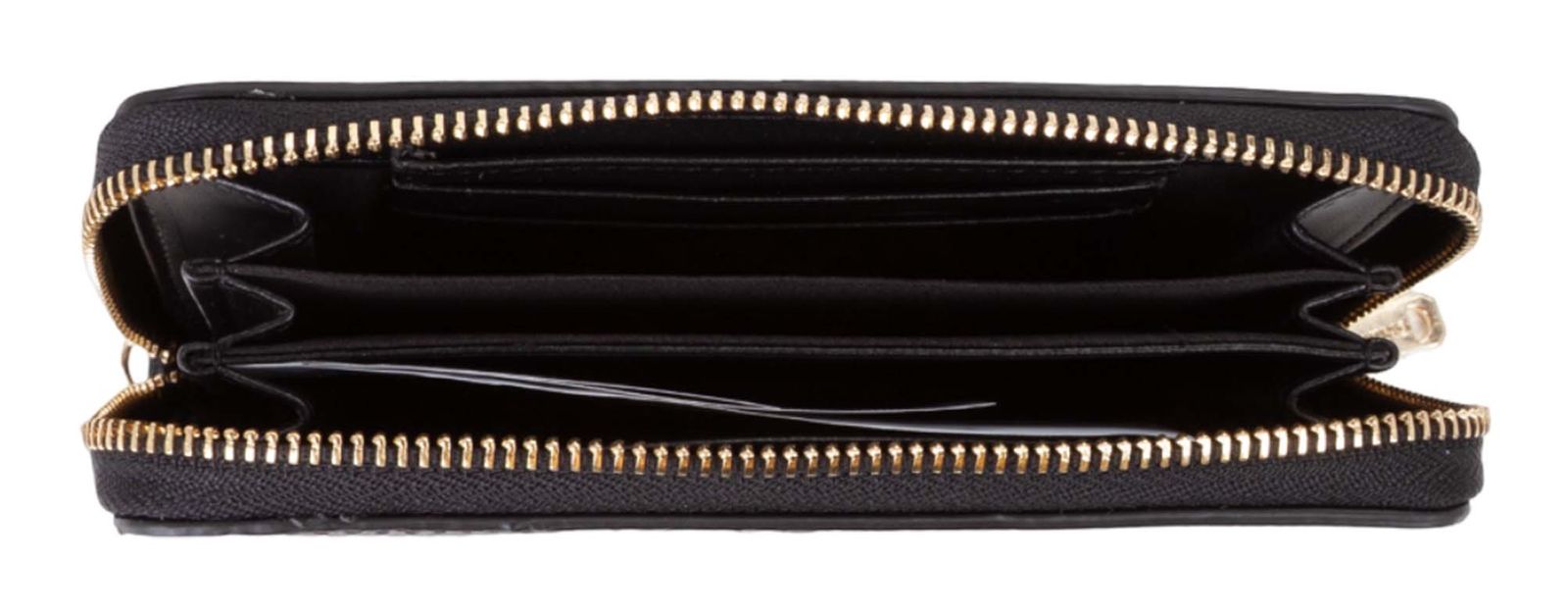 VALENTINO Delia Re Zip Around Wallet Nero VALENTINO Delia Re Zip Around Wallet Nero