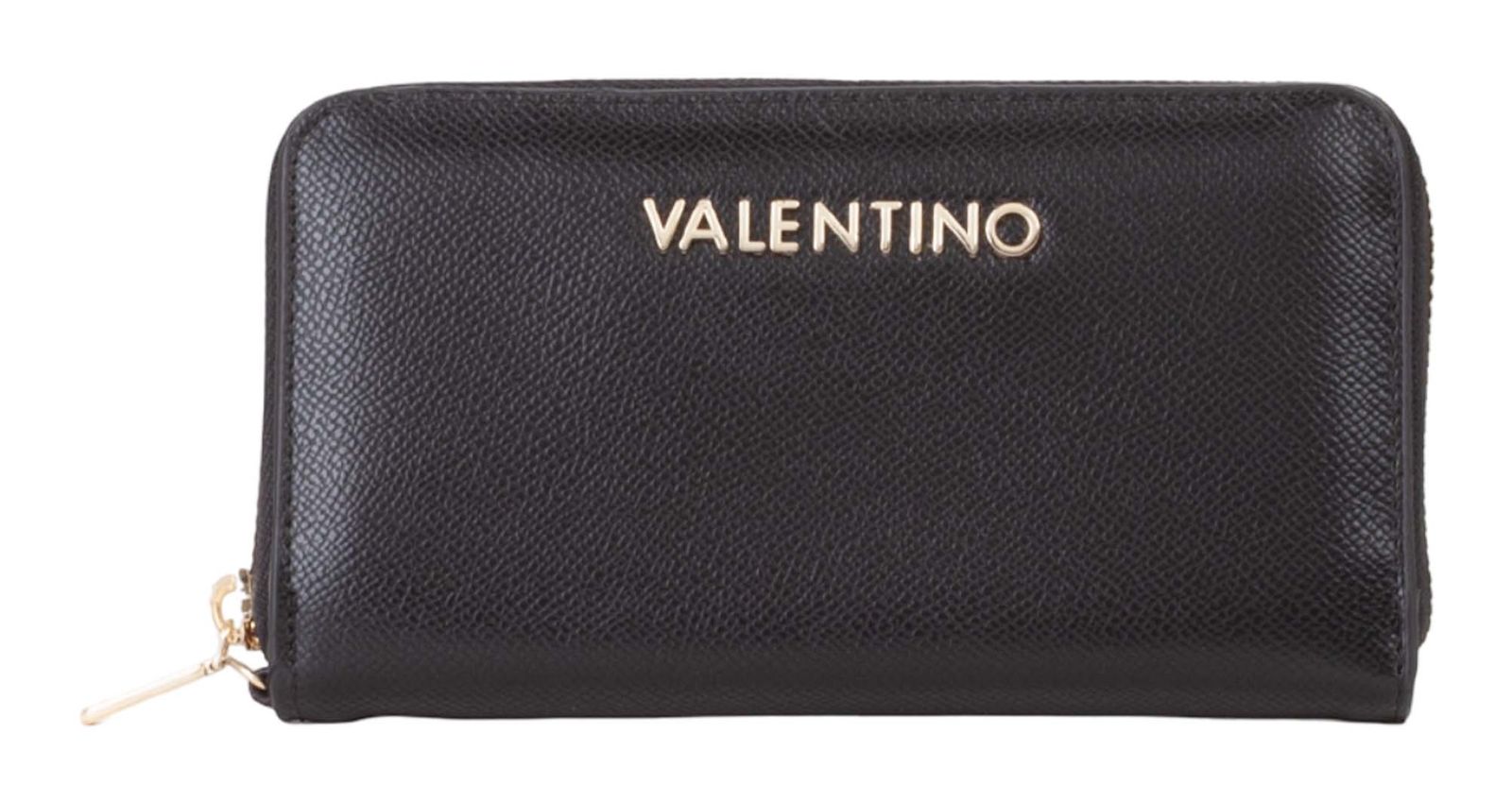 VALENTINO Delia Re Zip Around Wallet Nero