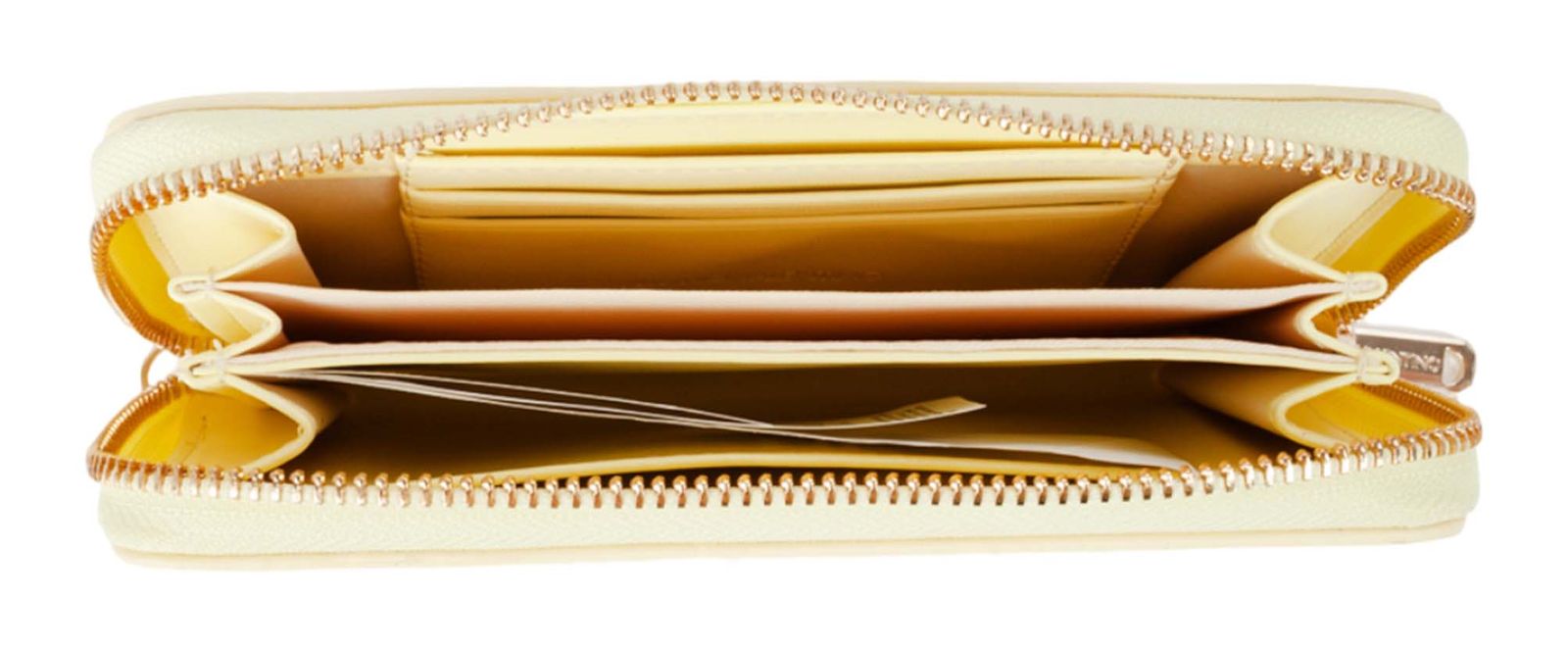 VALENTINO Delia Re Zip Around Wallet Vaniglia VALENTINO Delia Re Zip Around Wallet Vaniglia