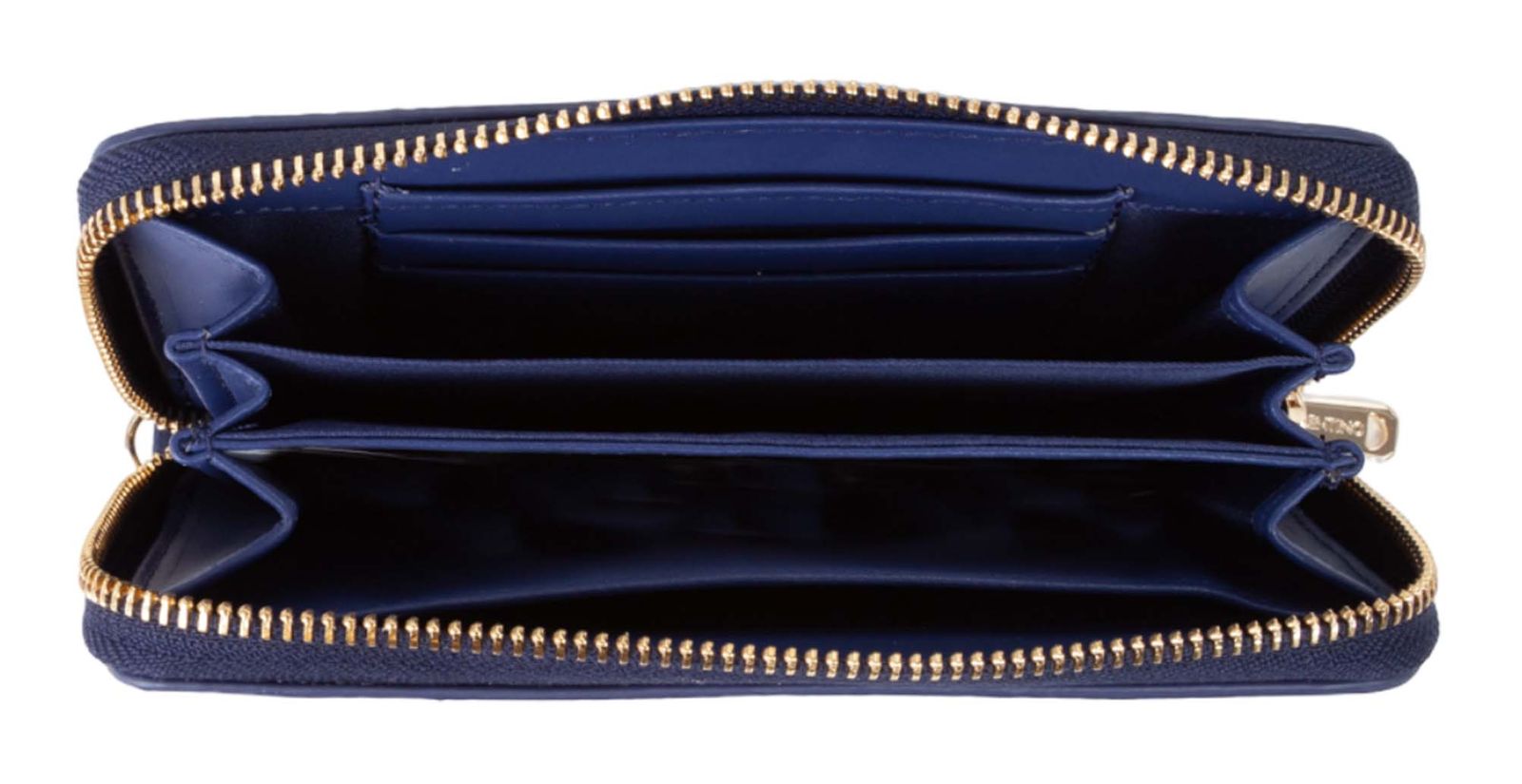 VALENTINO Delia Re Zip Around Wallet Blu VALENTINO Delia Re Zip Around Wallet Blu