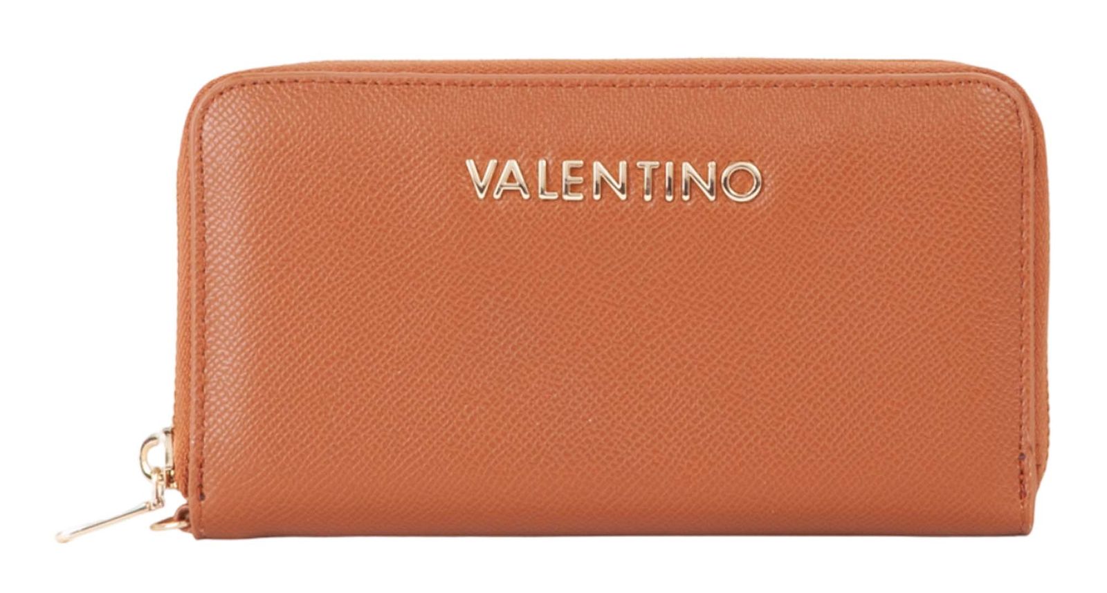 VALENTINO Delia Re Zip Around Wallet Cuoio