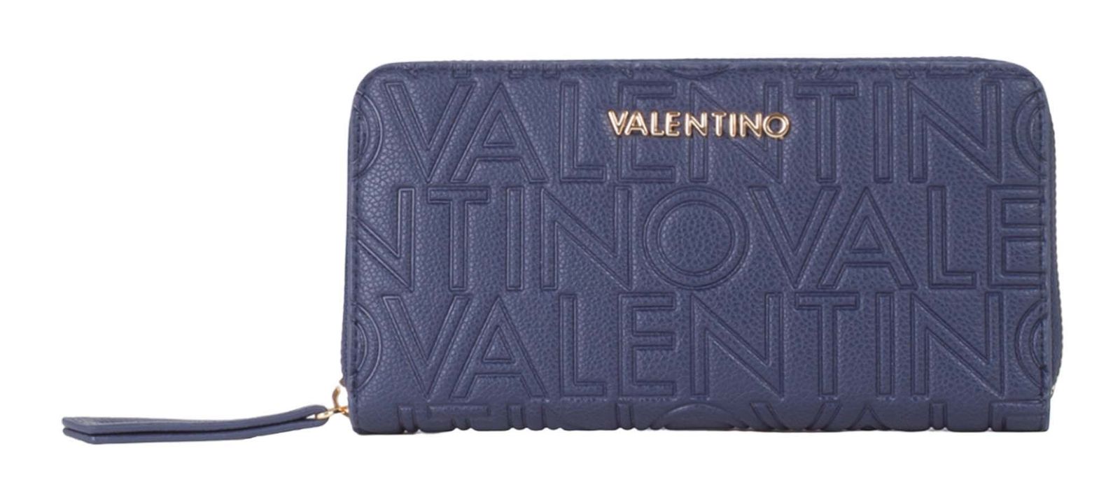 VALENTINO Pansy Zip Around Wallet Blu