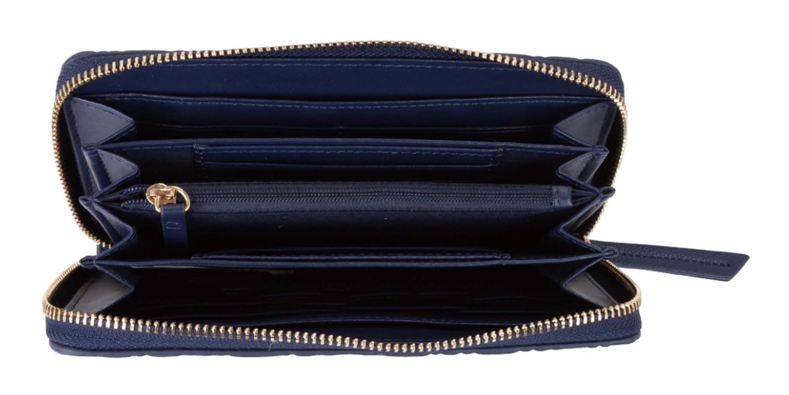 VALENTINO Pansy Zip Around Wallet Blu VALENTINO Pansy Zip Around Wallet Blu
