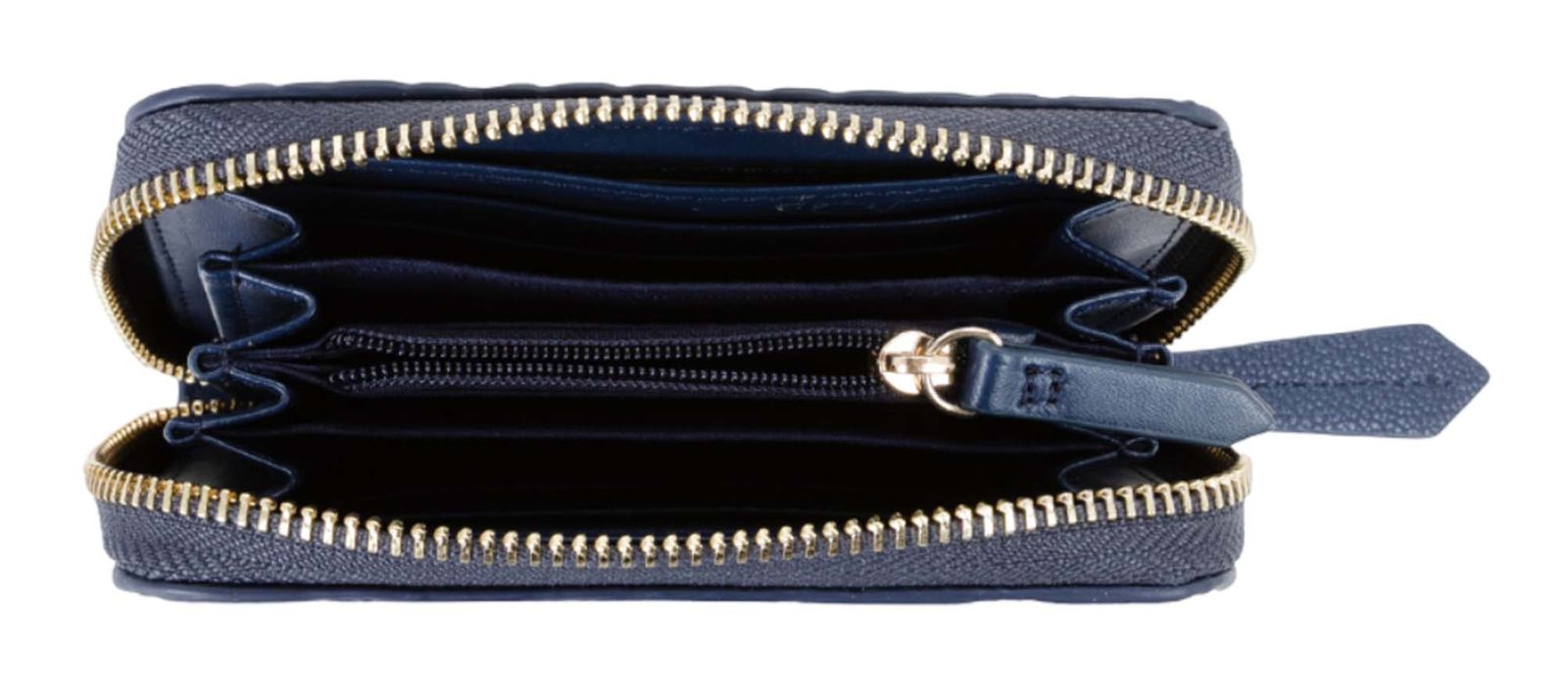 VALENTINO Samba Re Zip Around Wallet Blu VALENTINO Samba Re Zip Around Wallet Blu