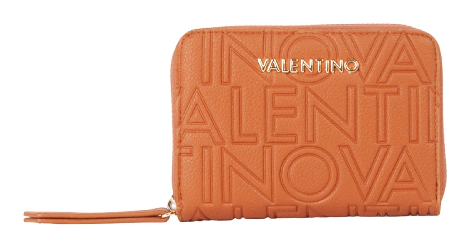 VALENTINO Pansy Zip Around Wallet Cuoio