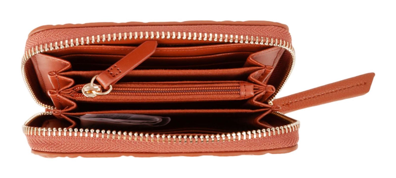 VALENTINO Pansy Zip Around Wallet Cuoio VALENTINO Pansy Zip Around Wallet Cuoio