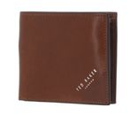 Ted Baker Embossed Corner Leather Bifold Coin Wallet Tan Ted Baker Embossed Corner Leather Bifold Coin Wallet Tan