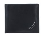 Ted Baker Embossed Corner Leather Bifold Coin Wallet Black Ted Baker Embossed Corner Leather Bifold Coin Wallet Black