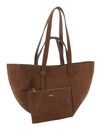 abro Leather Suede Shopper Cosmo M Wood
