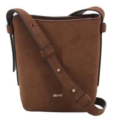 abro Leather Suede Crossbody Bag Cosmo Wood