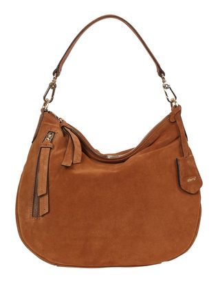 abro Leather Suede Hobo Juna Bag Cuoio