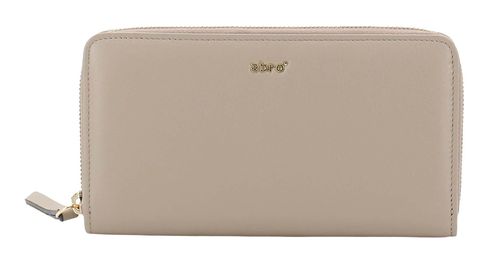 abro Leather Maxi Cocco Zip Wallet Siena
