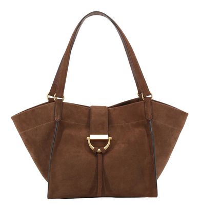 abro Leather Suede Shopper Temi Wood