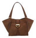 abro Leather Suede Shopper Temi Wood
