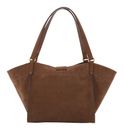 abro Leather Suede Shopper Temi Wood
