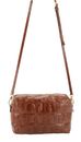 abro Leather Maxi Cocco Crossbody Bag Kaia Caramel / Cognac