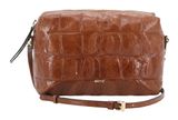 abro Leather Maxi Cocco Crossbody Bag Kaia Caramel / Cognac