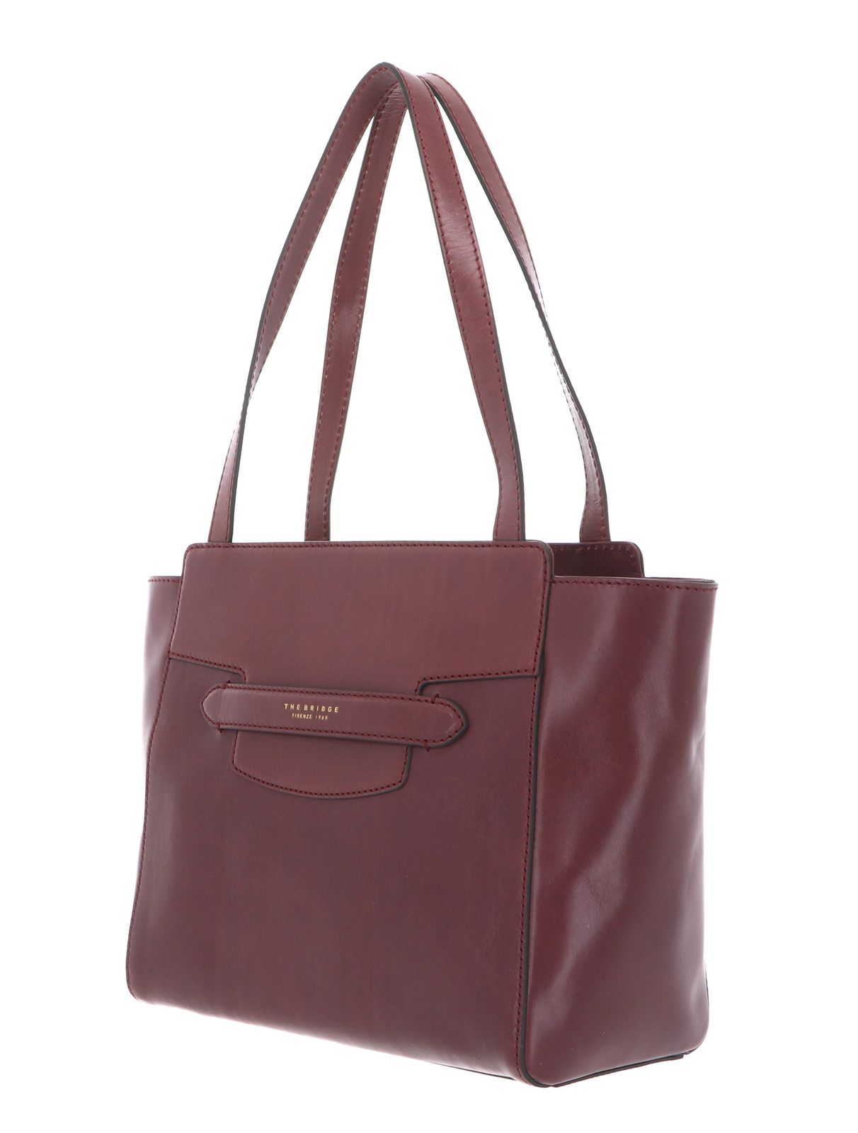 THE BRIDGE Lucrezia Shopping Bag Orchidea / Oro THE BRIDGE Lucrezia Shopping Bag Orchidea / Oro