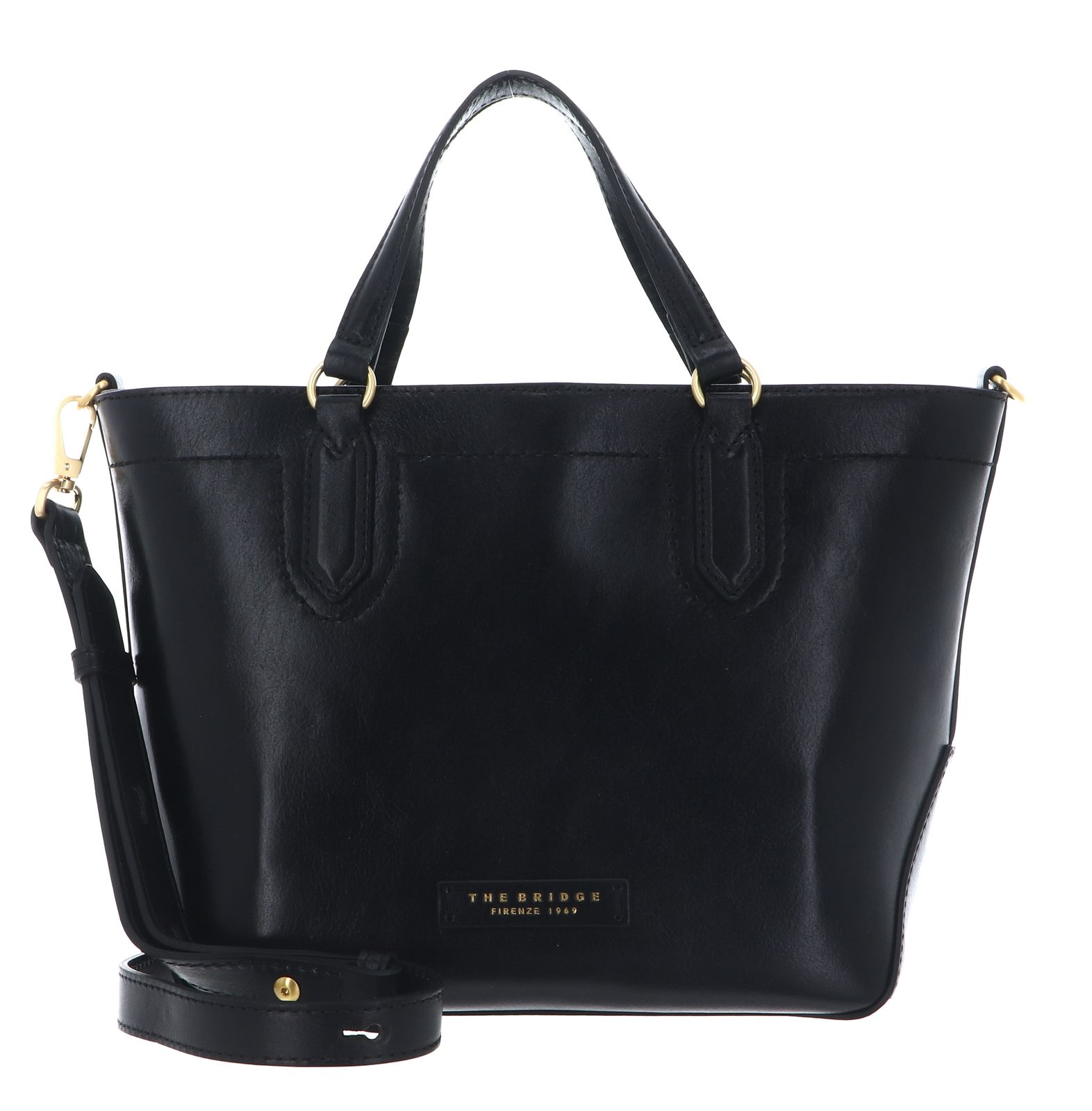 THE BRIDGE Larissa Handbag With Shoulder Bag Nero / Oro