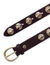 b.belt Luna Gold Leather Belt W85 Dark Brown