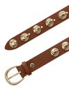 b.belt Luna Gold Leather Belt W100 Camel
