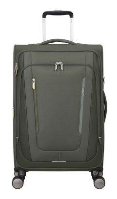 American Tourister Wanderlite Spinner Exp. TSA M Dark Khaki