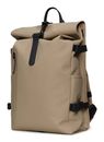 RAINS Rolltop Rucksack Large W3 Beige