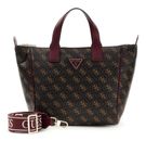 GUESS Follie Travel Small Tote Bag Brown Logo GUESS Follie Travel Small Tote Bag Brown Logo