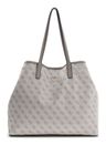 GUESS Eco Victtoria Large 2 In 1 Tote Dark Taupe Logo GUESS Eco Victtoria Large 2 In 1 Tote Dark Taupe Logo