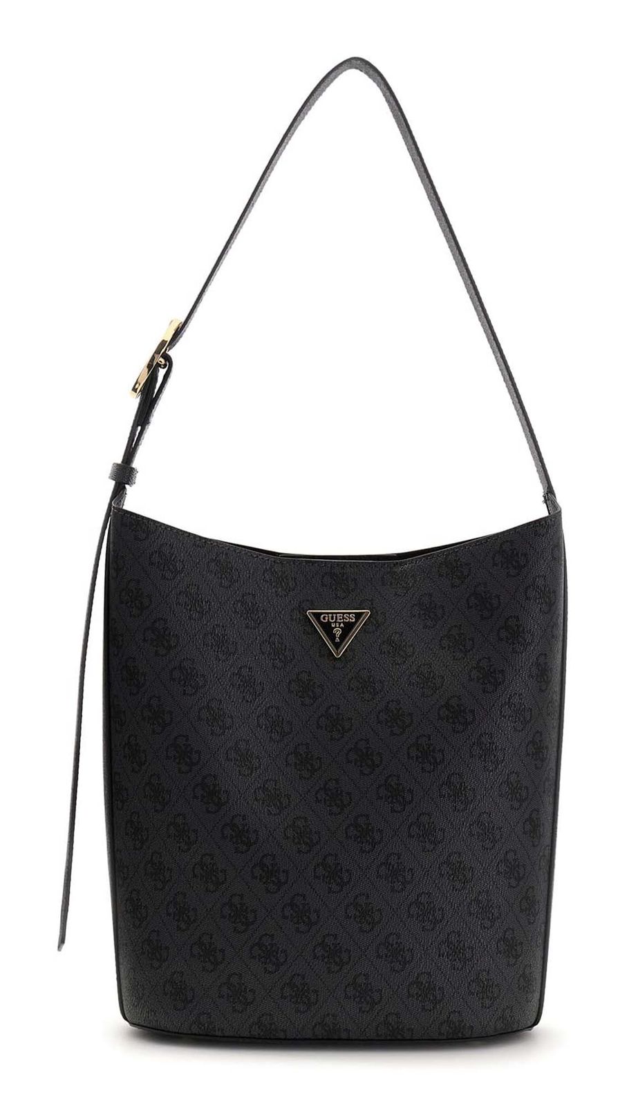 GUESS Meridian II Bucket Bag Coal Logo GUESS Meridian II Bucket Bag Coal Logo