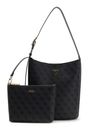 GUESS Meridian II Bucket Bag Coal Logo GUESS Meridian II Bucket Bag Coal Logo