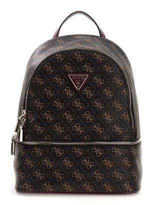 GUESS Follie Travel Small Backpack Brown Logo
